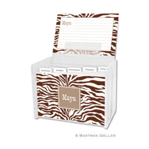 Recipe Box - Zebra