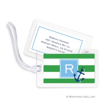 Luggage Tags - Stripe Anchor