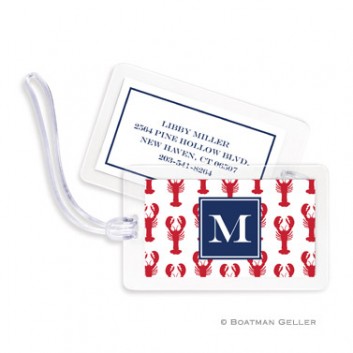 Luggage Tags - Lobsters Red