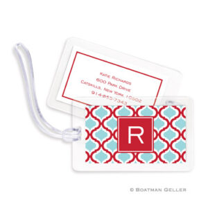 Luggage Tags - Kate Red & Teal