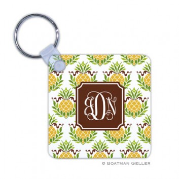 Keychain - Pineapple Repeat Teal