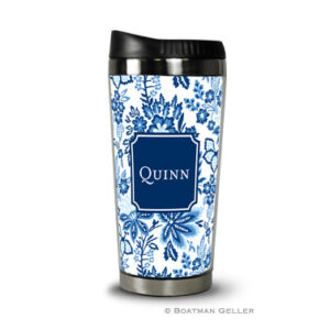 Travel Tumbler - Classic Floral Blue