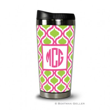 Travel Tumbler - Kate Raspberry & Lime