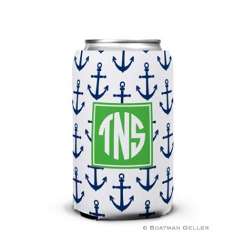 Koozie - Anchors Navy