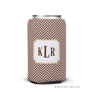 Koozie - Herringbone Chocolate