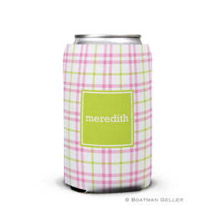 Koozie - Miller Check Pink & Green