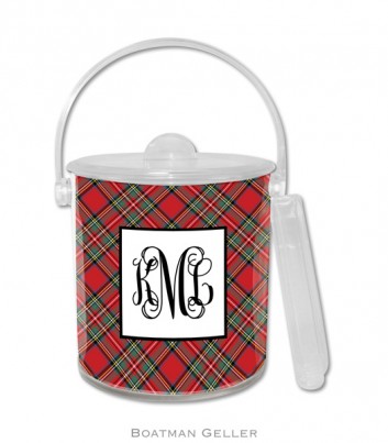 Ice Bucket - Plaid Red