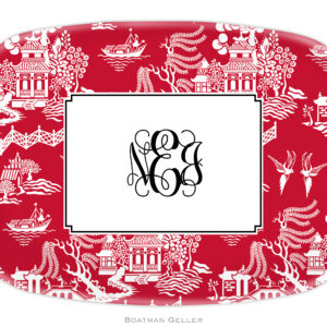 Platter - Chinoiserie Red