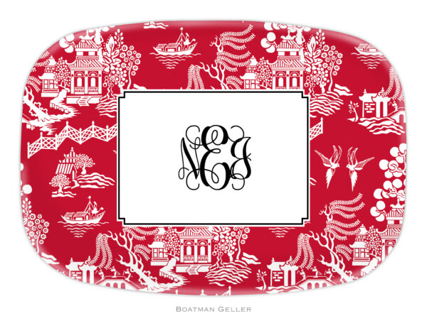 Platter - Chinoiserie Red