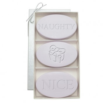 Signature Spa Lavender Trio: THREE BARS NAUGHTY OR NICE